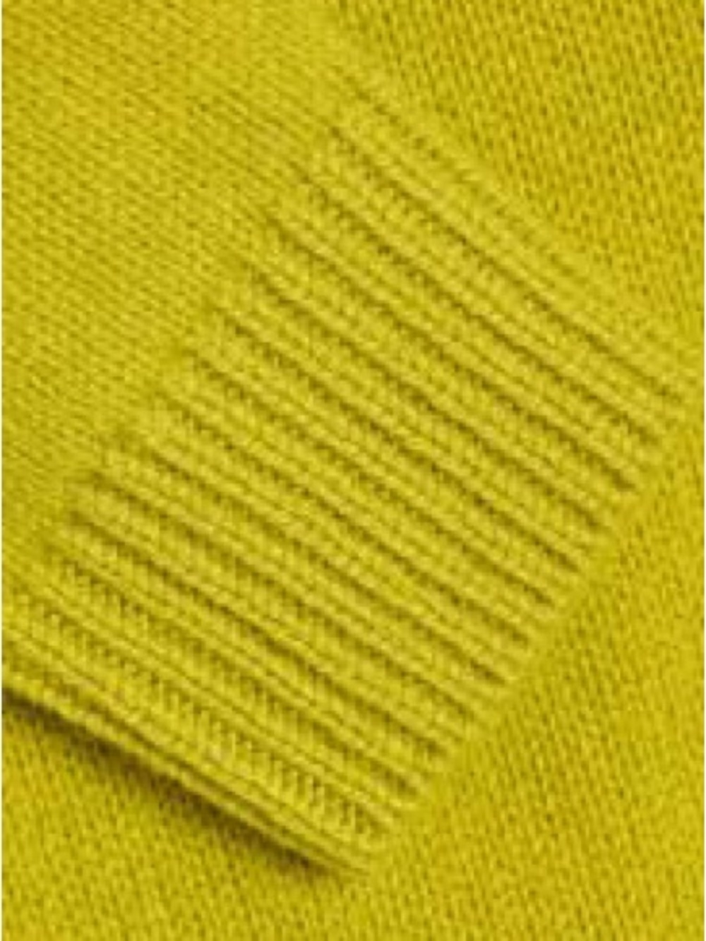 Philosophy Lemon Yellow Ribbed Knit Top